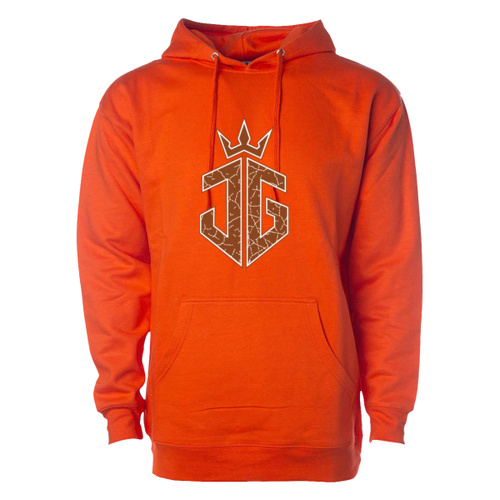 Brown - Unisex Midweight Hooded Sweatshirt Thumbnail