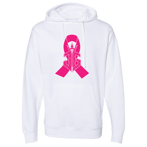 Pink - Unisex Midweight Hooded Sweatshirt Thumbnail