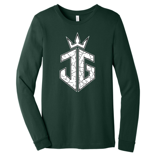 White Unisex Jersey Long Sleeve Tee Thumbnail
