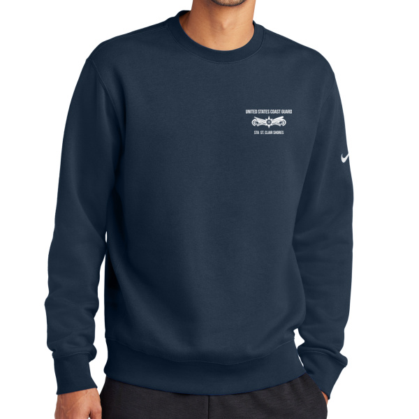 Shores Anchor  - Club Fleece Sleeve Swoosh Crew Thumbnail