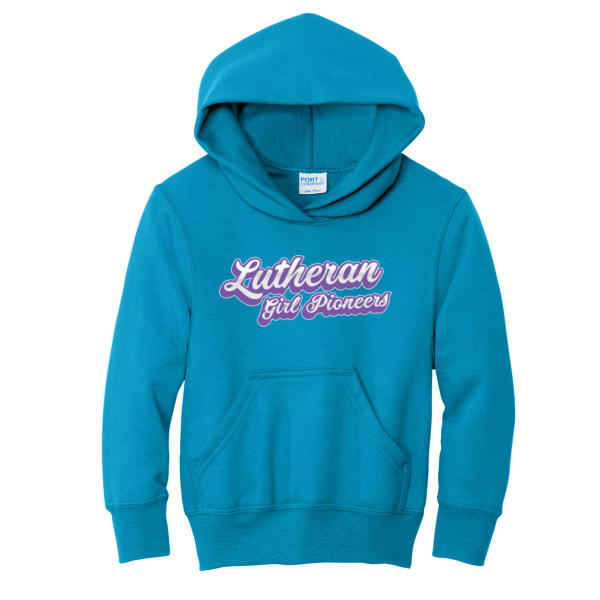 LGP Script - Youth Core Fleece Pullover Hooded Sweatshirt Thumbnail