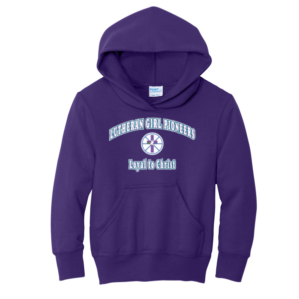 LGP Loyal To Christ  - Youth Core Fleece Pullover Hooded Sweatshirt Thumbnail