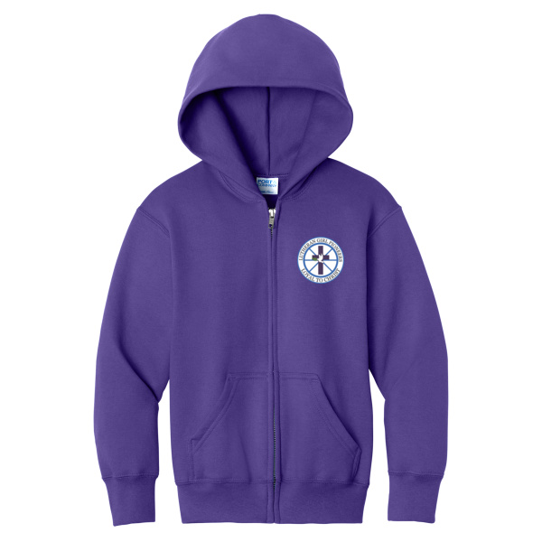 Youth LGP Traditional  - Core Fleece Full Zip Hooded Sweatshirt Thumbnail